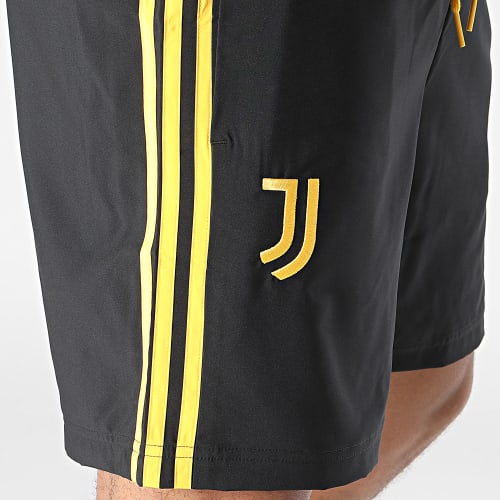 Short Jogging A Bandes Juventus HZ4962 Noir Jaune