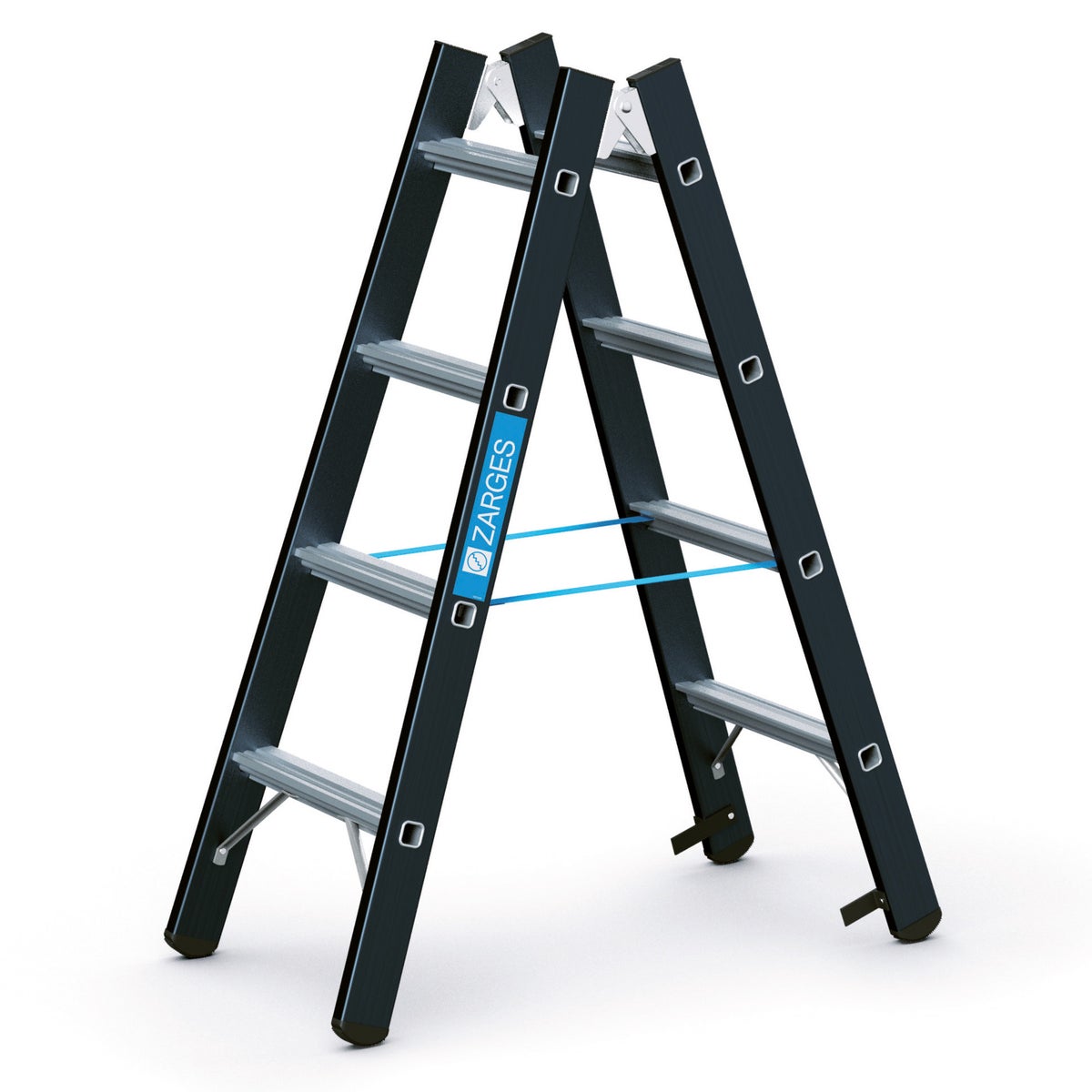 Zarges SL Dubbele Ladder Megastep B 2x4 Treden