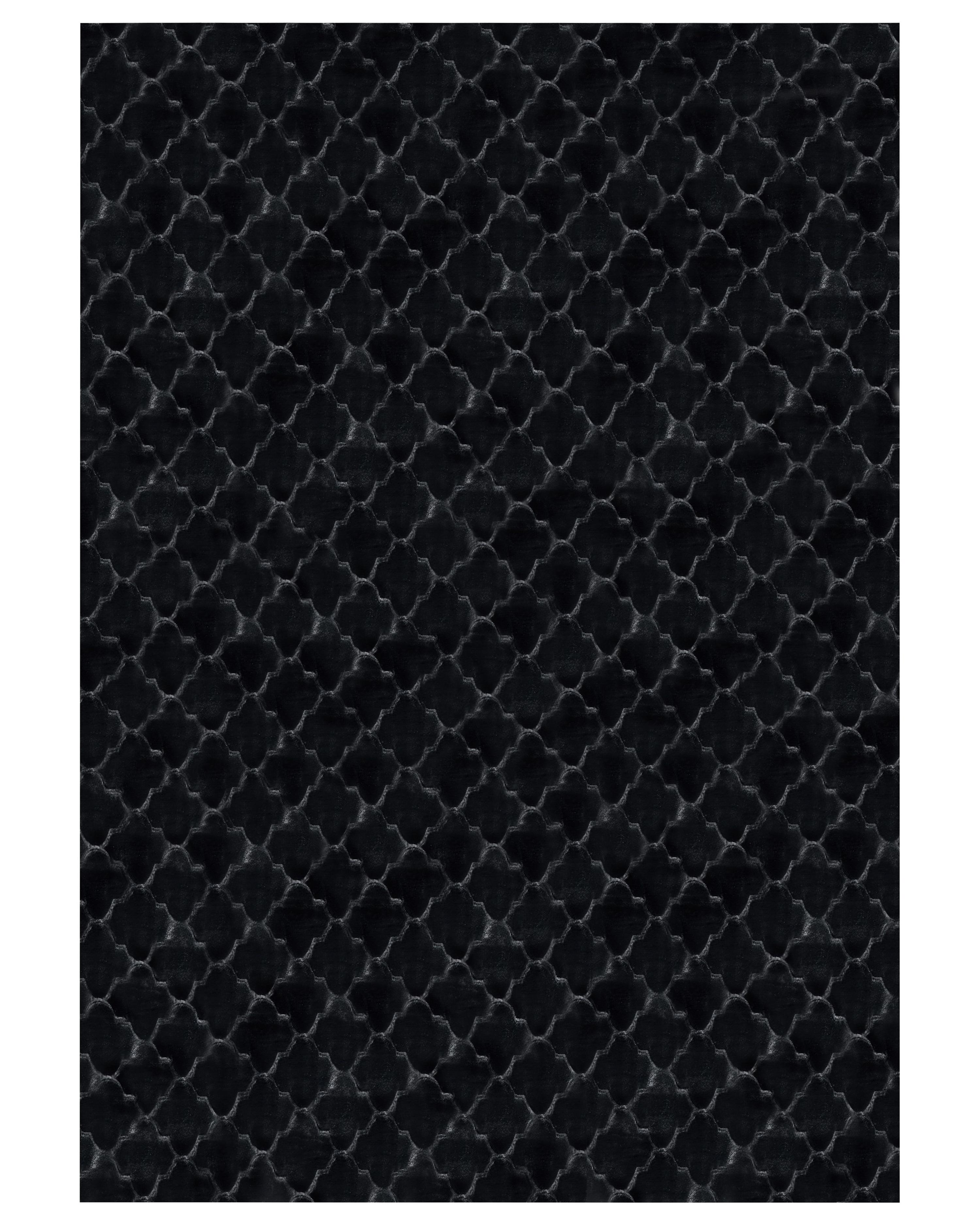 Kunstbontkleed GHARO Zwart 160 x 230 cm