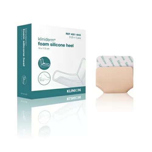 Kliniderm Foam Silikone Heel 10x17,5 cm - 5 stk.