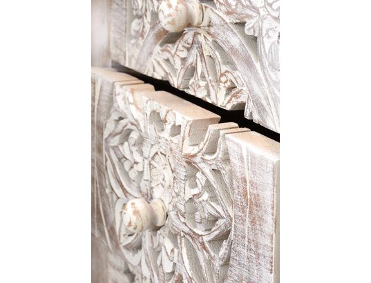 GINER Y COLOMER - Symphonie en bois de manguier blanc.106x35x45