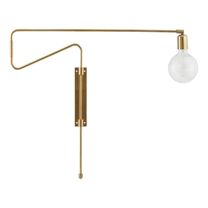 House Doctor Applique murale Swing en laiton | Doré