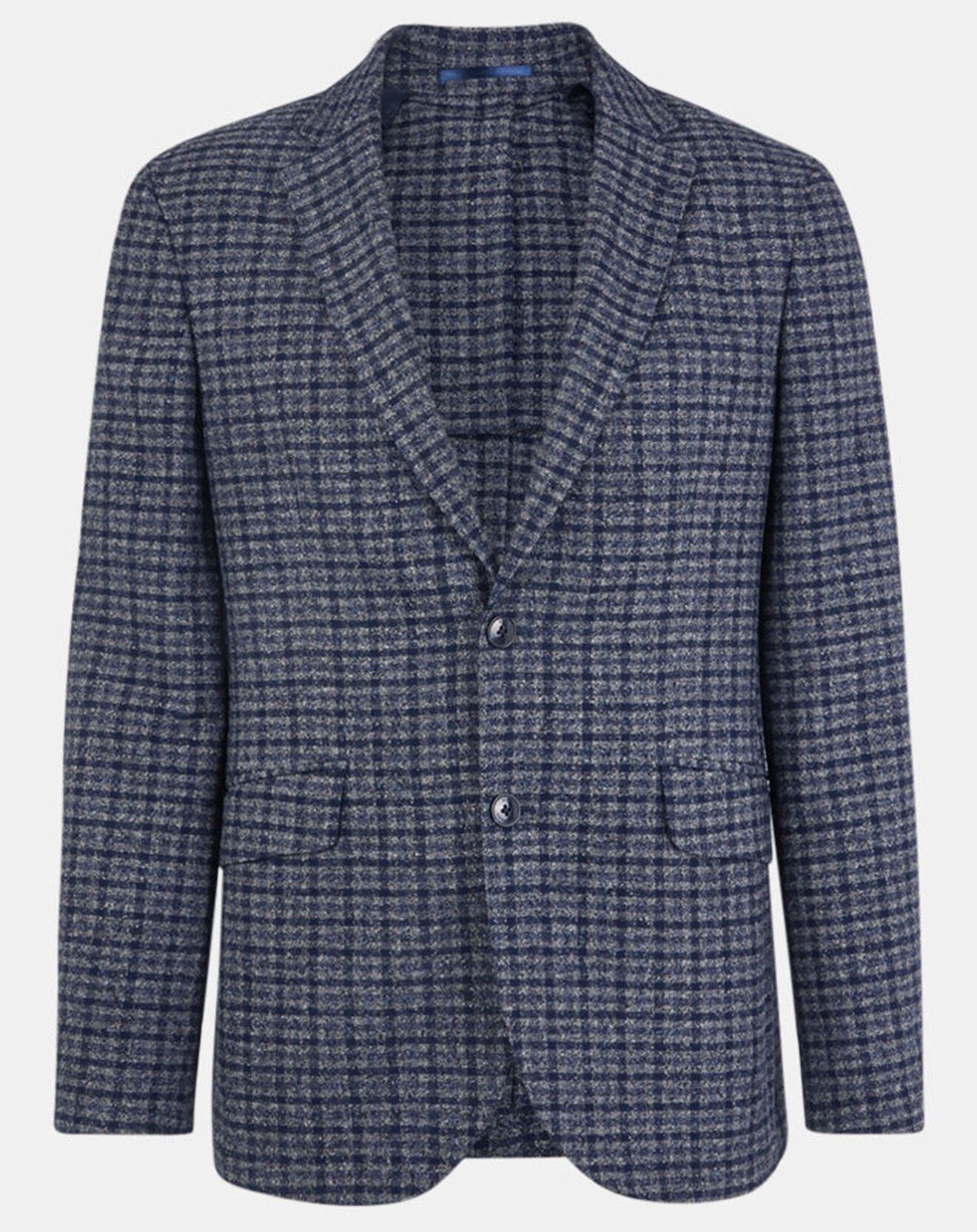 Hackett London Veste Vichy tricolore bleu/gris