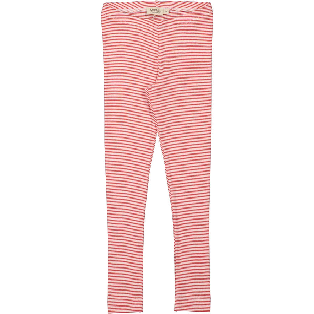 Køb MarMar Modal Fine Rib Red Stripe Leggings