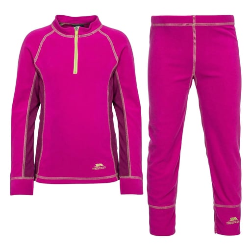 Conjunto térmico de fleece Trespass Bubbles para meninos e meninas