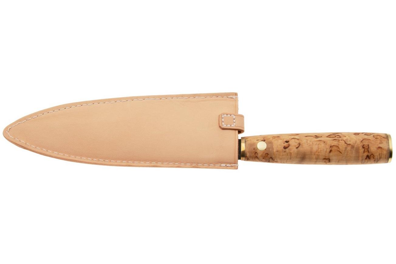 Roselli Gyuto Chef Knife R770 Carbon Steel, Curly Birch, koksmes, 19.5 cm