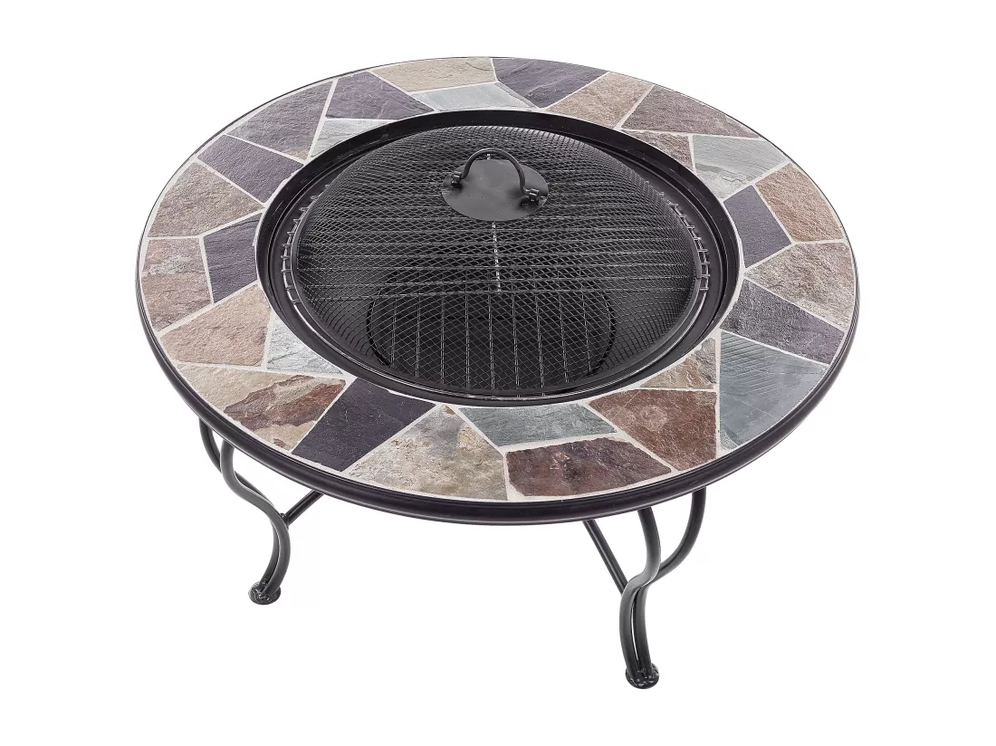 Foyer avec grille EREBUS Métal Noir