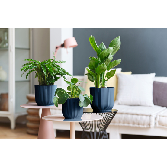 Cache Pot Vibes Fold Rond Ø22cm Bleu