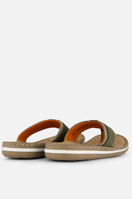 Rieker Ambor Slippers groen Leer
