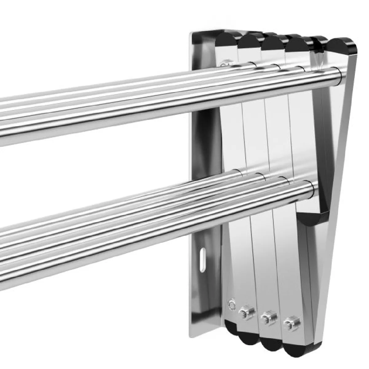 Helloshop26 Porte-serviettes extensible 8 barres inox