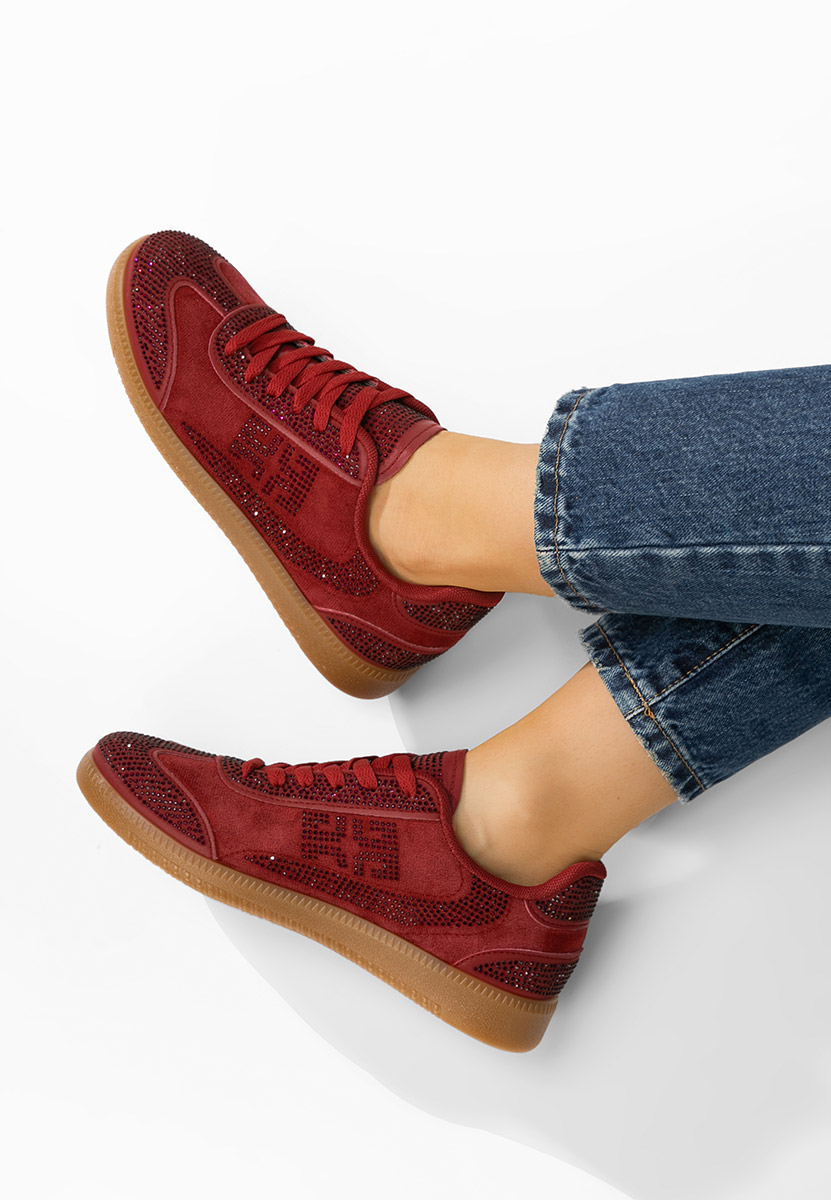 Baskets pour femme rouges Magdalene