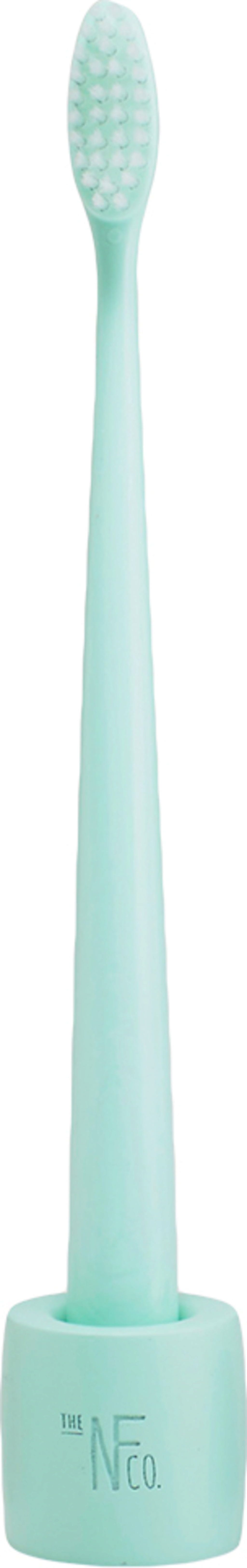 Natural Family CO.  Bio Toothbrush & Stand, Rivermint