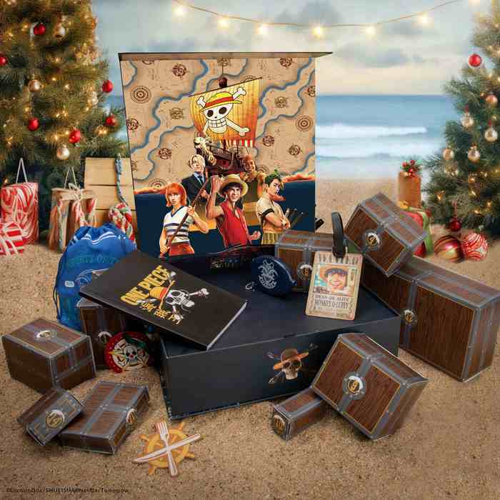 (28x28cm) Deluxe Adventskalender Geschenk Weihnachts Kalender Lizenziert (CR2093) - One Piece