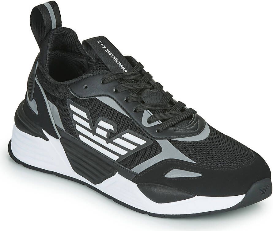 Emporio Ar i EA7 Reflecterende Zwarte en Witte Ar i EA7 Basketbalschoenen Black