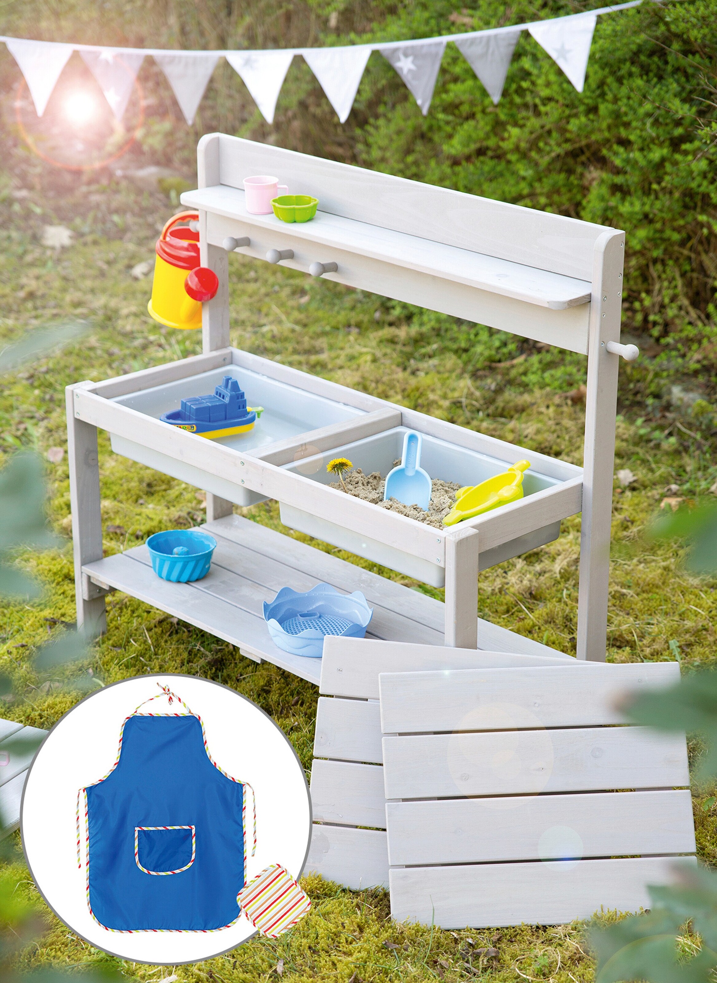 roba Outdoor Kinderküche 'FUN' mit Schürze Outdoor +