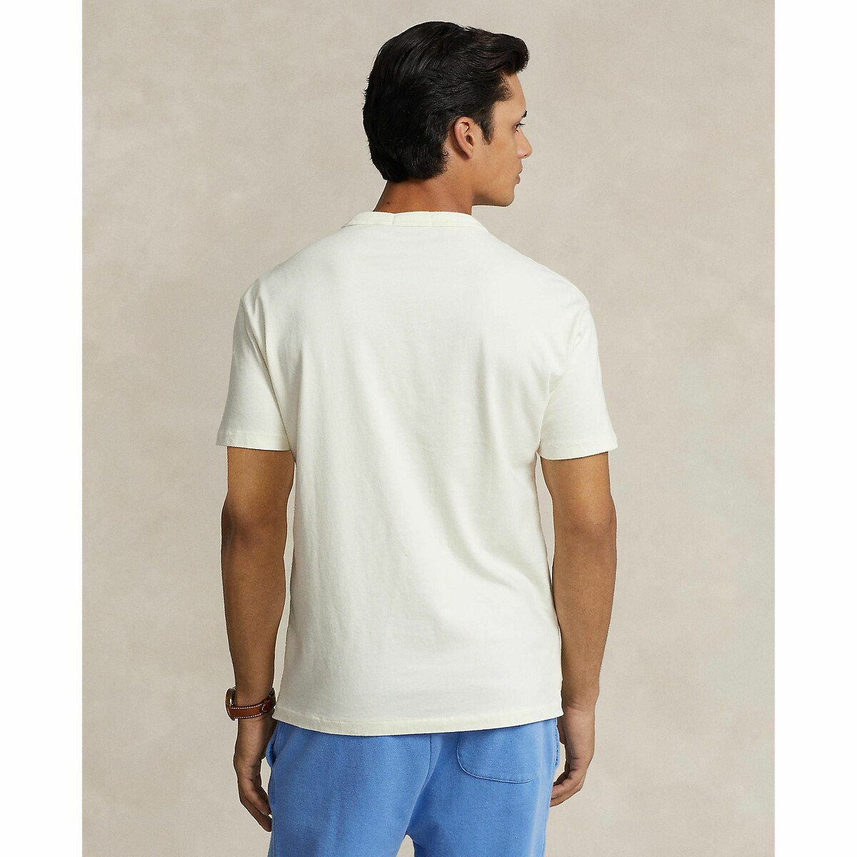 POLO RALPH LAUREN<br>Camiseta de malha com gola redonda