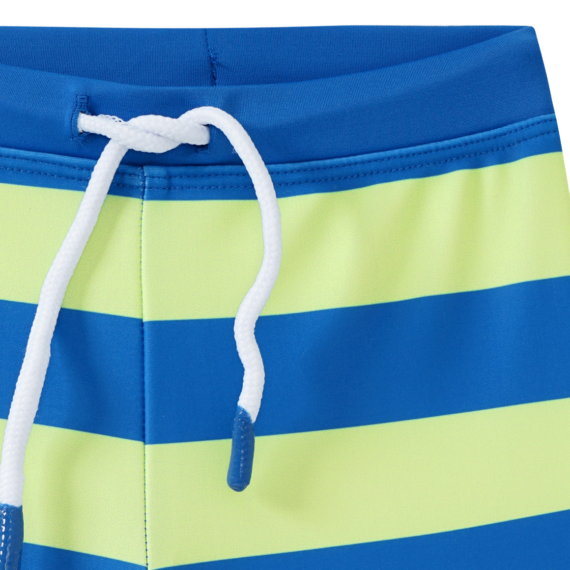Famy Baby Badehose mit Streifen blau / limette