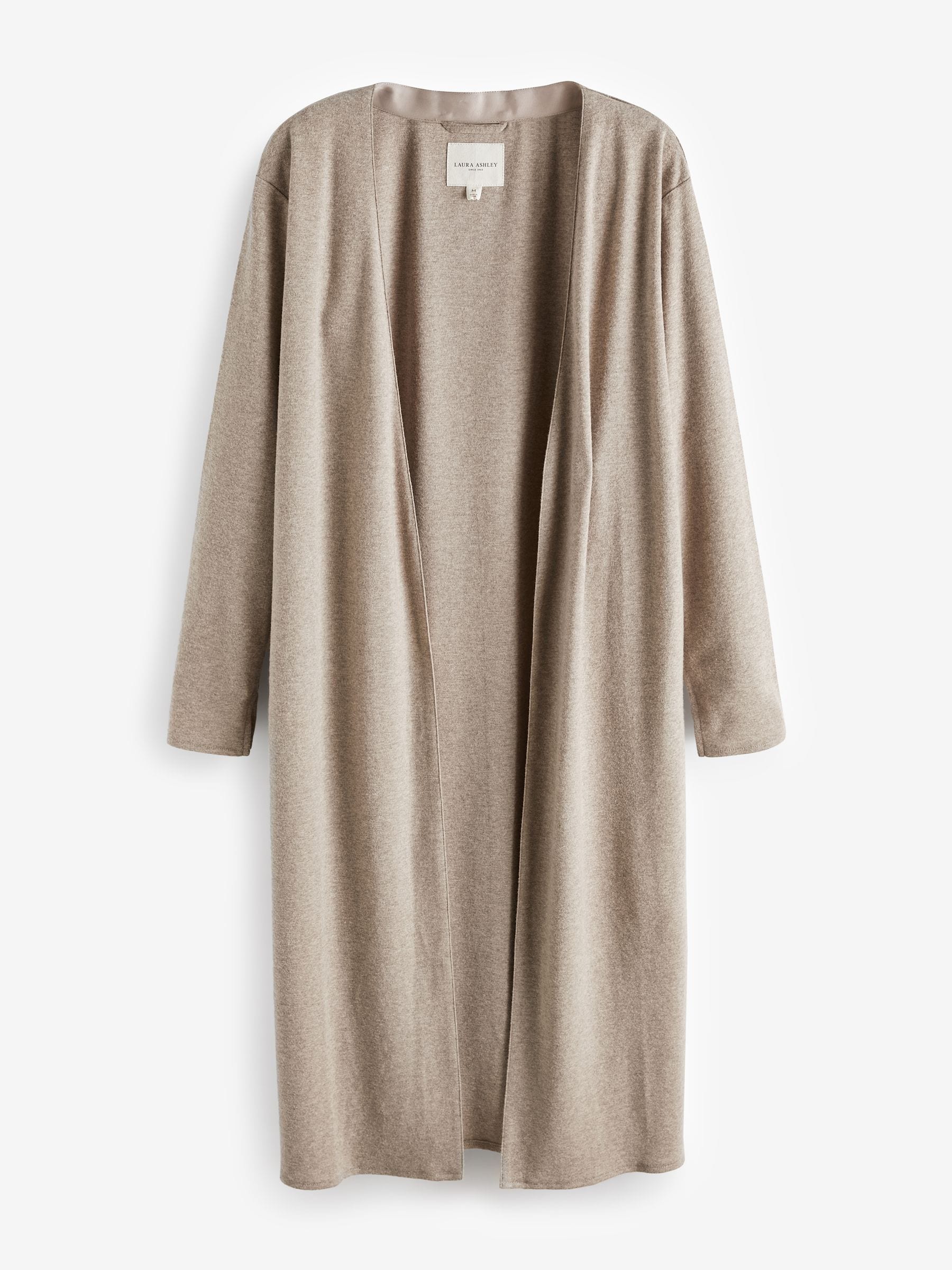 Moutkleurig - Laura Ashley lang loungevest