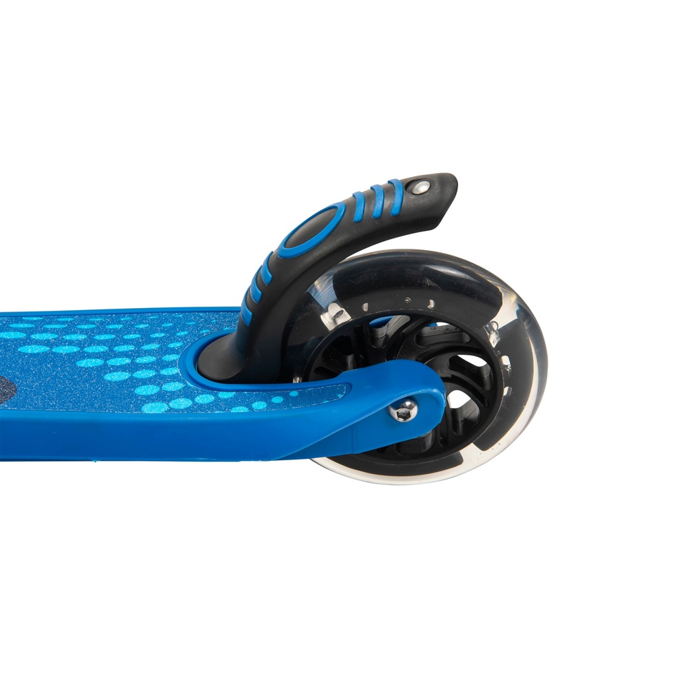 Aero C1 Blauer Inline-Scooter mit leuchtenden LED-Rädern