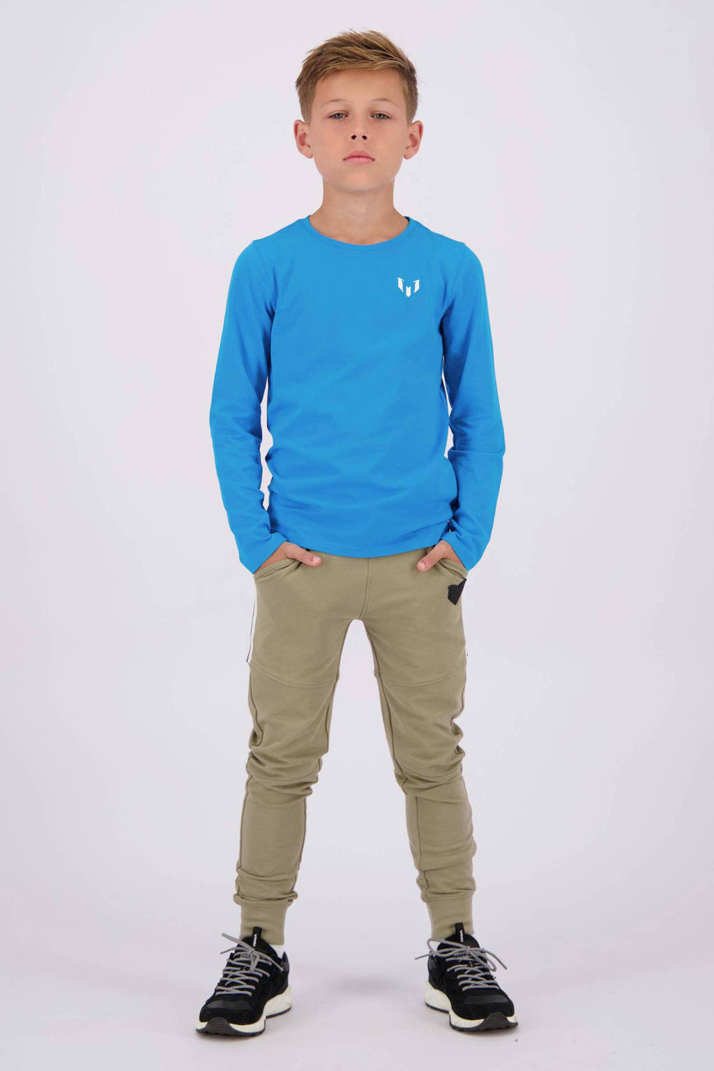 Vingino longsleeve Juan met backprint blauw