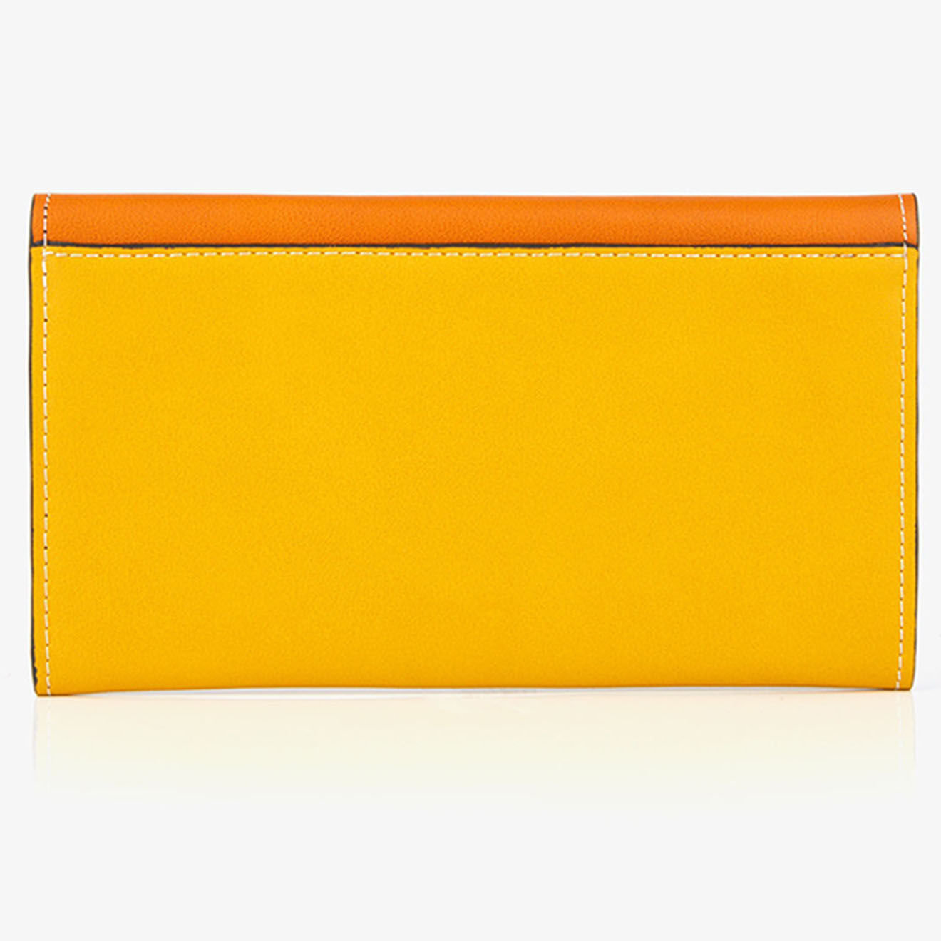 Mellow Yellow Pochette en Cuir Fymocarde moutarde - 19x11 cm