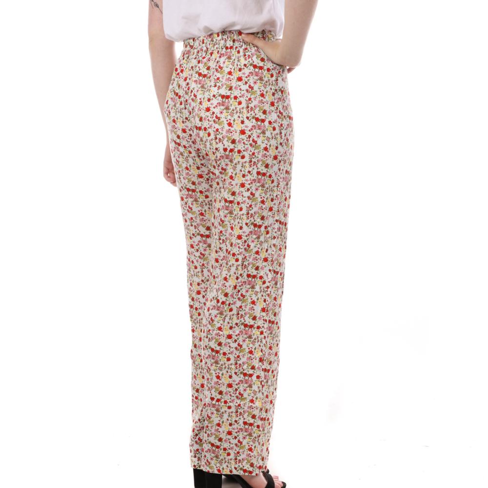 Vero Moda Pantalon Ample Blanc Imprimé Floral Femme Vero Moda Easy