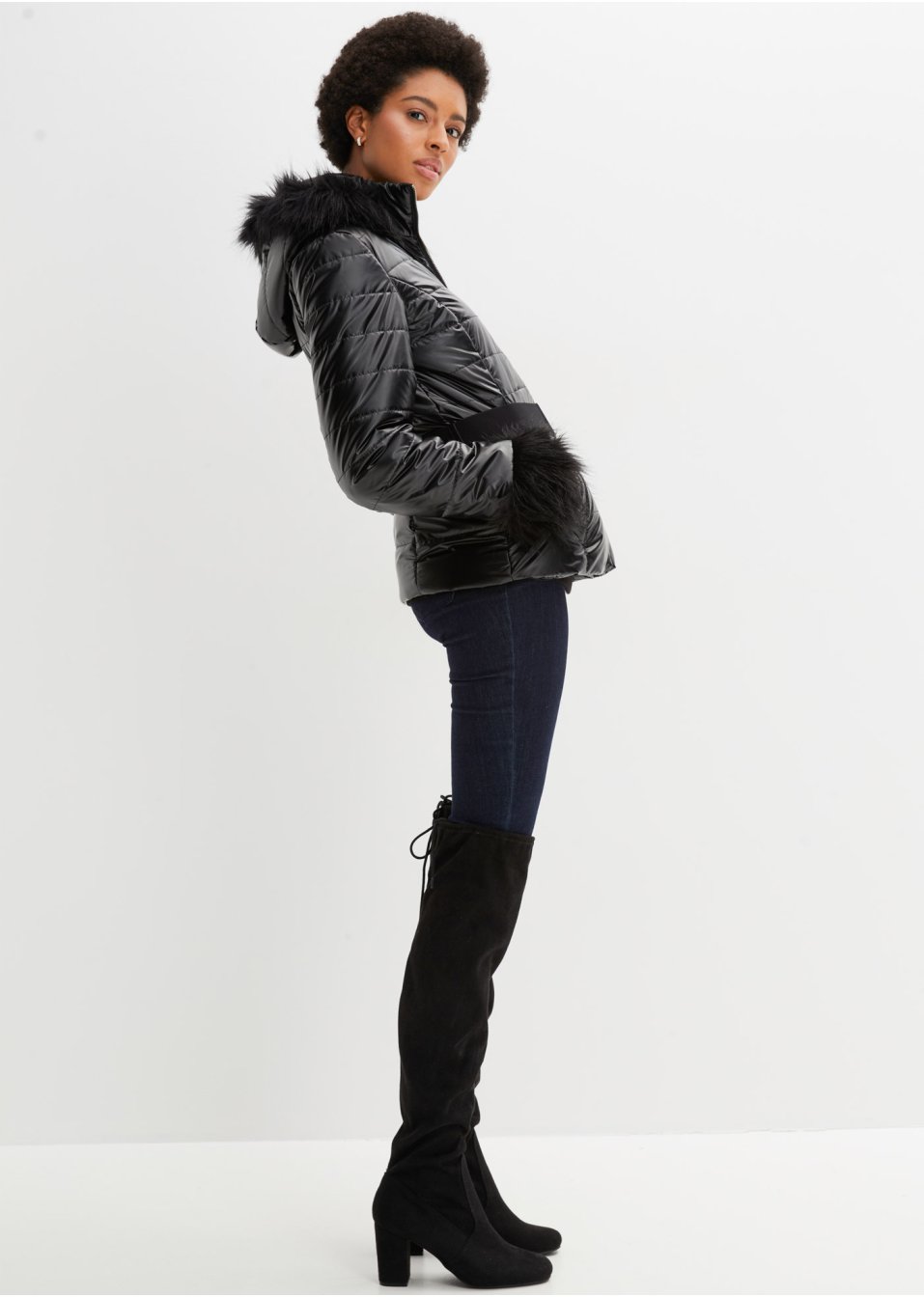 Veste au look brillant