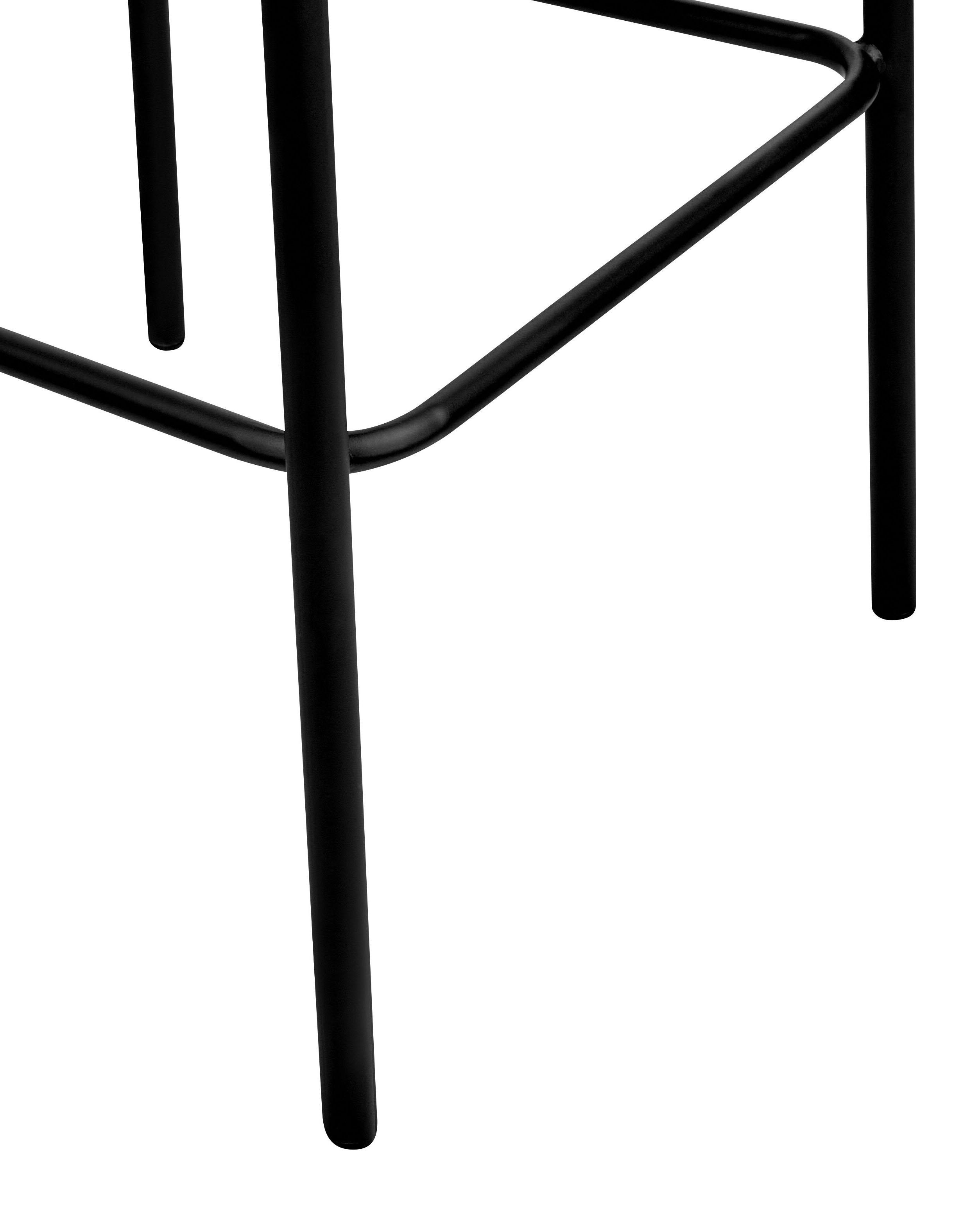 Set van 2 barstoelen MINA Bouclé Lichtgrijs
