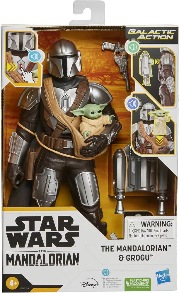 STAR WARS GALACTIC ACTION MANDALORIAN AND GROGU