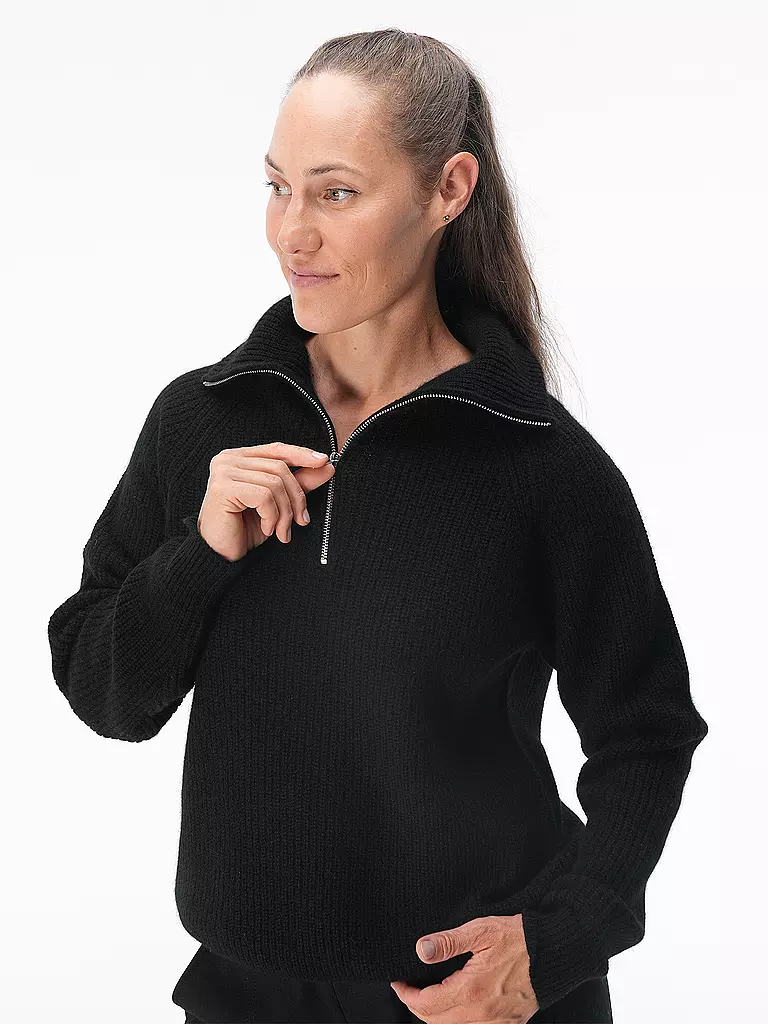 DAVIDA Kaschmirpullover schwarz