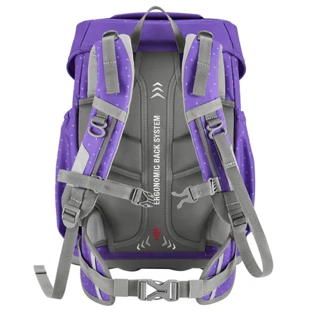 Step by Step BASIS Schulranzen-Set Purple Konfetti, 4-teilig