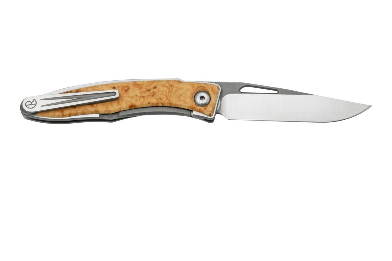 Chris Reeve Mnandi Box Elder Burl Inlay MNA-1008 herenmes