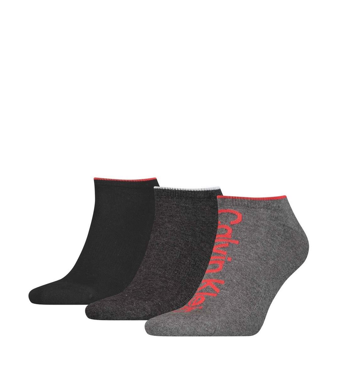 Calvin Klein - Socquettes - Homme (Gris / Noir) - UTRD3014