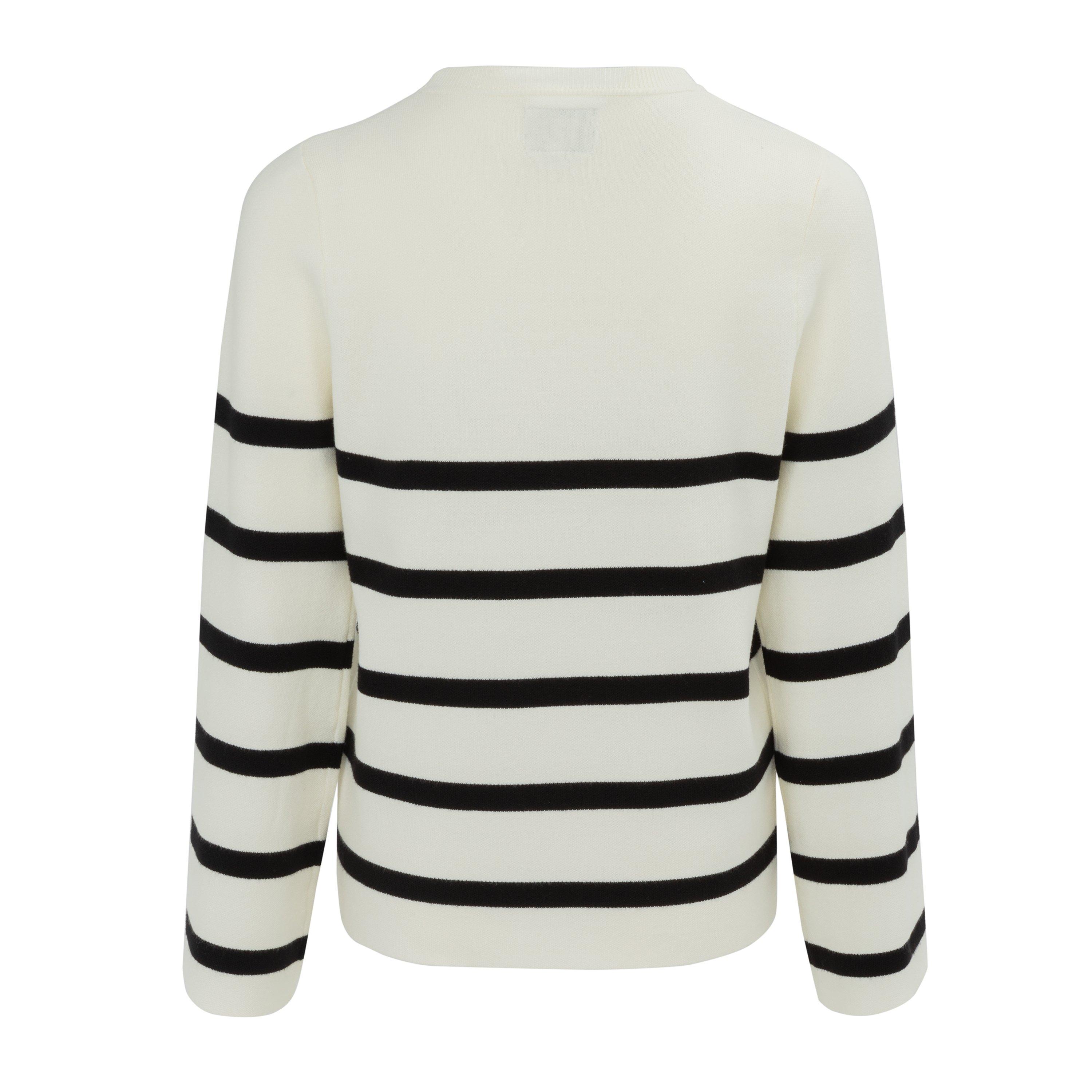 Be You Women Stripe Long Sleeve Jumper