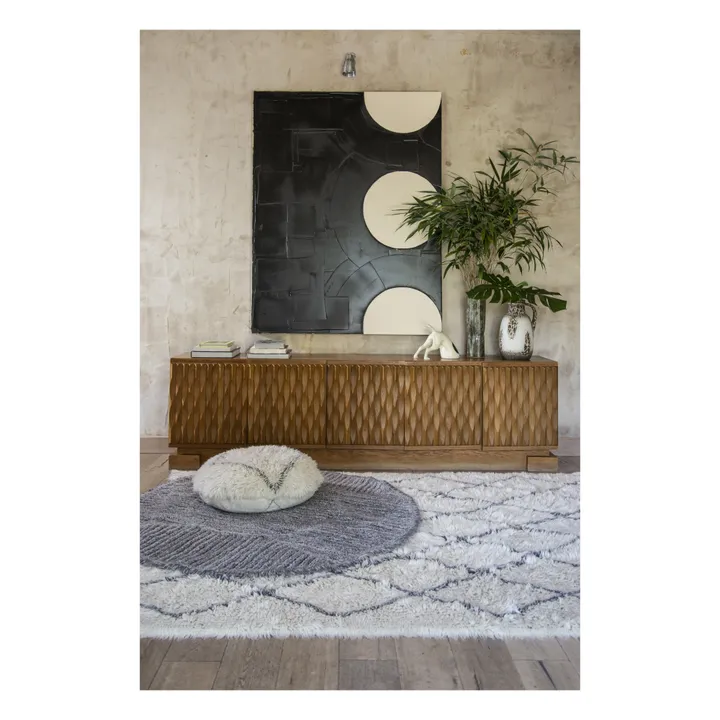 Lorena Canals Pouf Berber Soul | Blanc