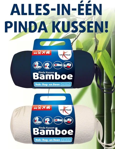 Bamboe Pinda Kussentje (BLAUW)