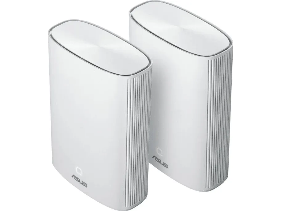 ASUS ZenWiFi AX Hybrid (XP4) - Wi-Fi-system - (2 routere) - op til 5500 sq.ft - mesh 1GbE, HomePlug AV (HPAV) 2.0 - Wi-Fi 6 - Dual Band