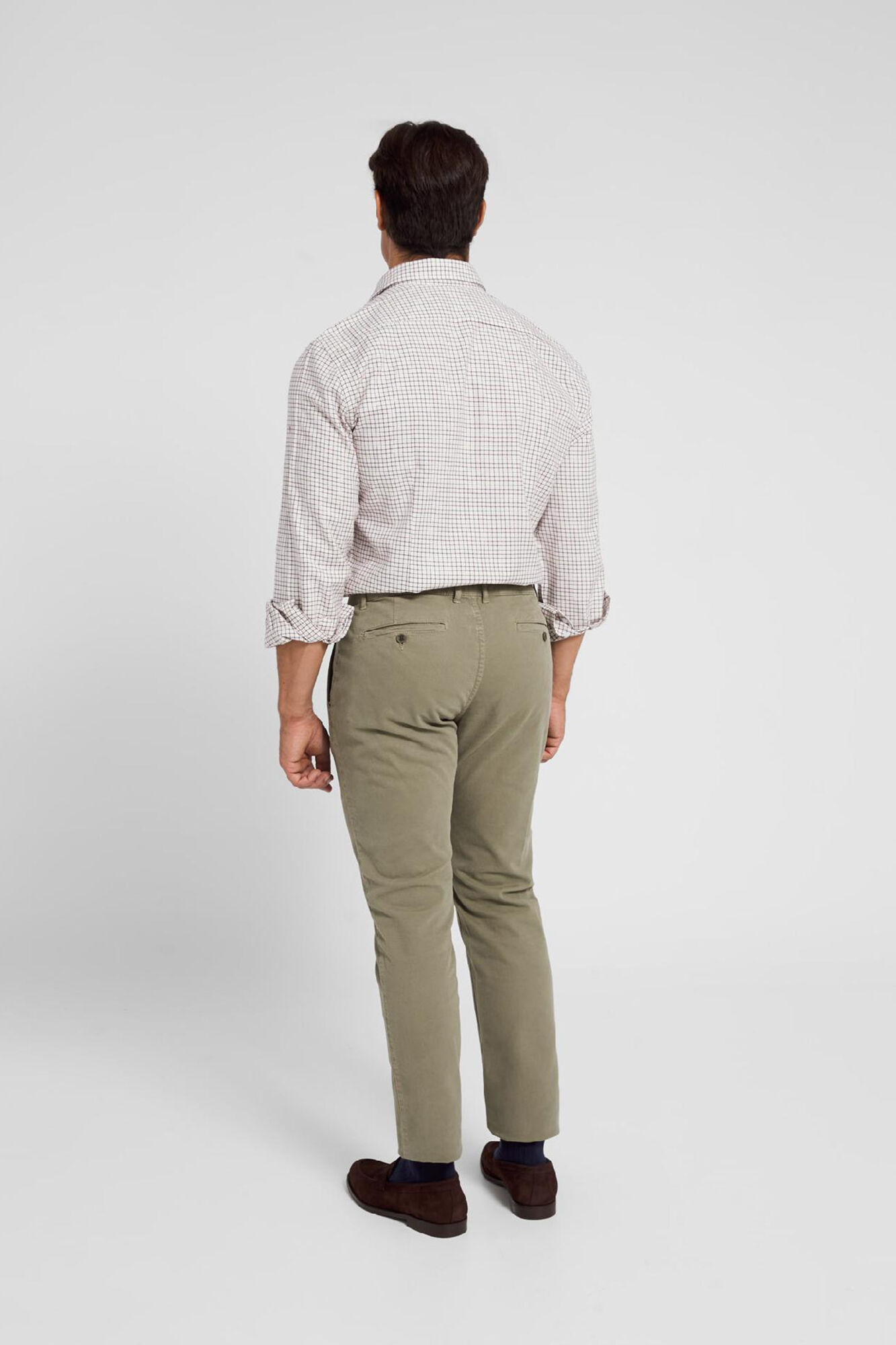 Camisa esportiva Hunter, xadrez bordô e verde - Vinho