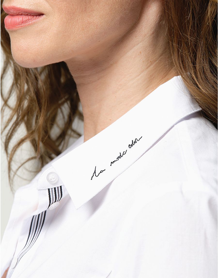 Chemisier blanc coton