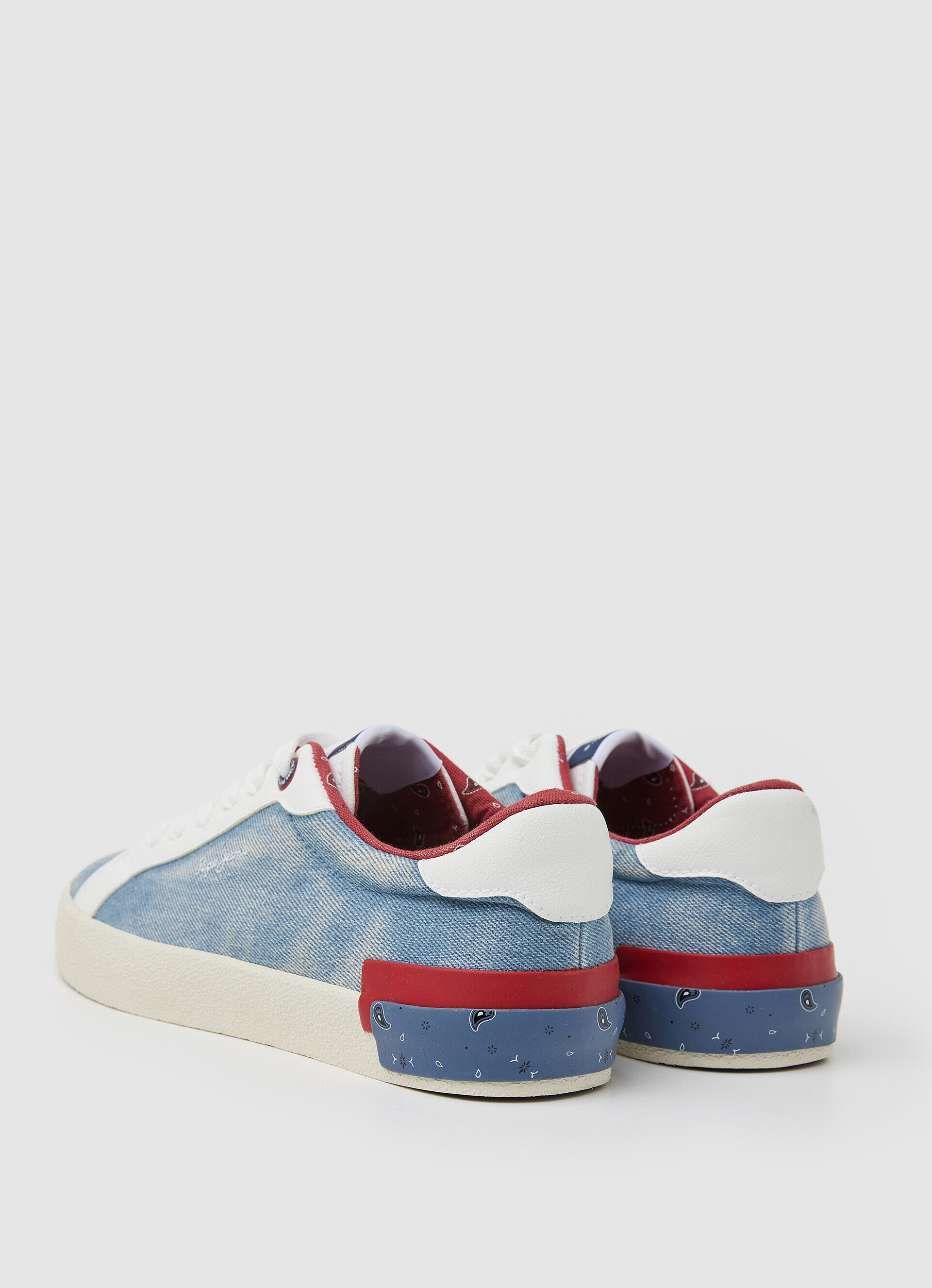 Tênis Kenton de lona jeans - azul de fábrica