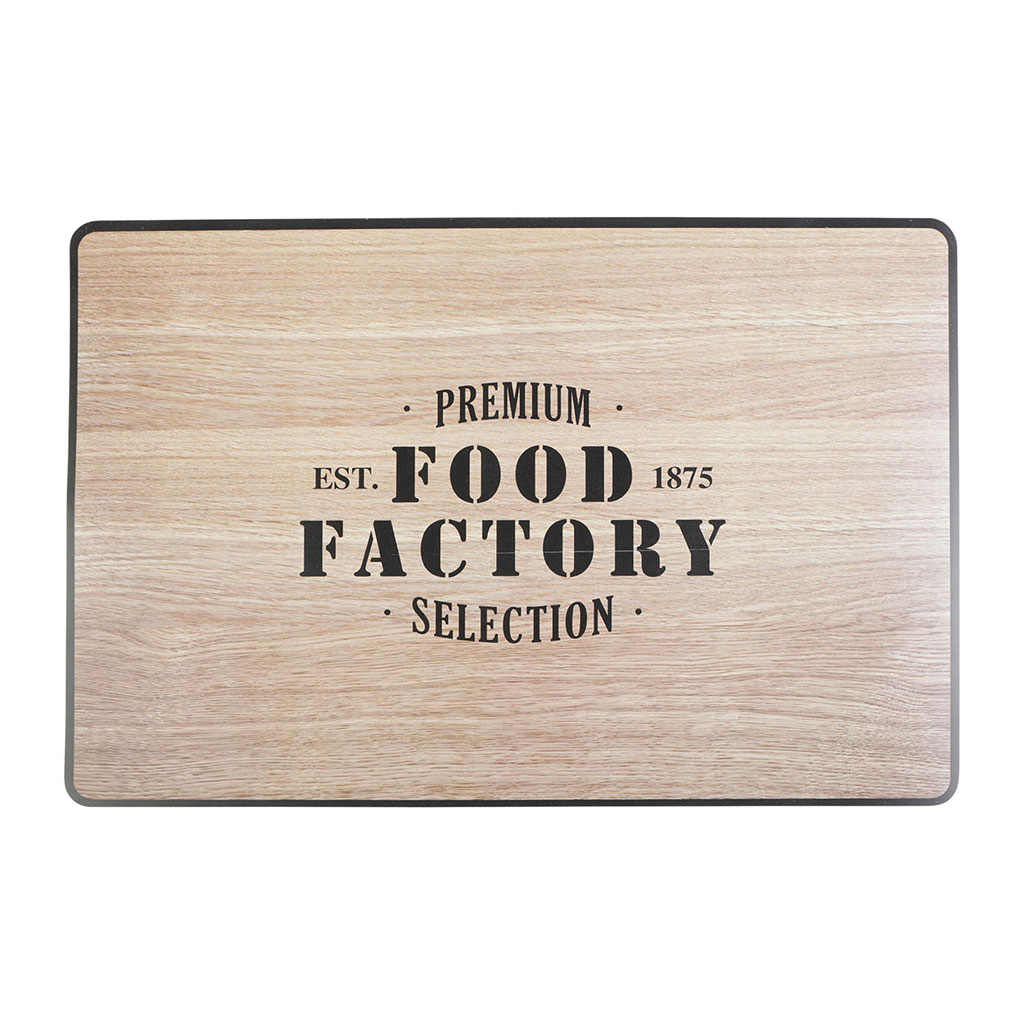 Set de table FACTORY plastique imprimé bois 45x30cm