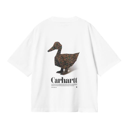 Carhartt WIP W' Fold Leo T-shirt, White, XS