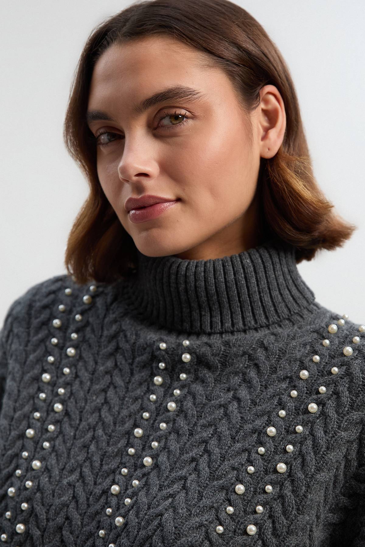 KarenMillen synthétiquell Torsadé Orné de Perles
