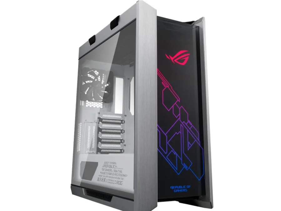 ASUS ROG Strix Helios - White Edition - tower - udvidet ATX - sidepanel med vindue (glas) - ingen strømforsyning (ATX) - hvid udgave - USB/Lyd