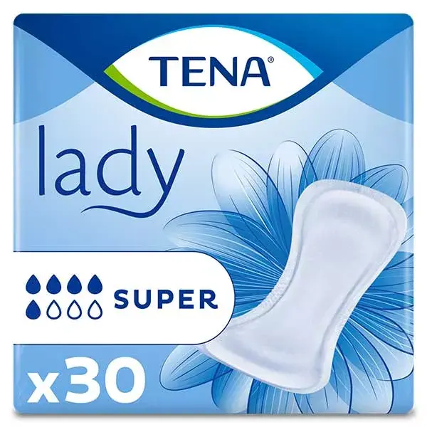Absorventes higiênicos TENA Lady Super, 30 unidades