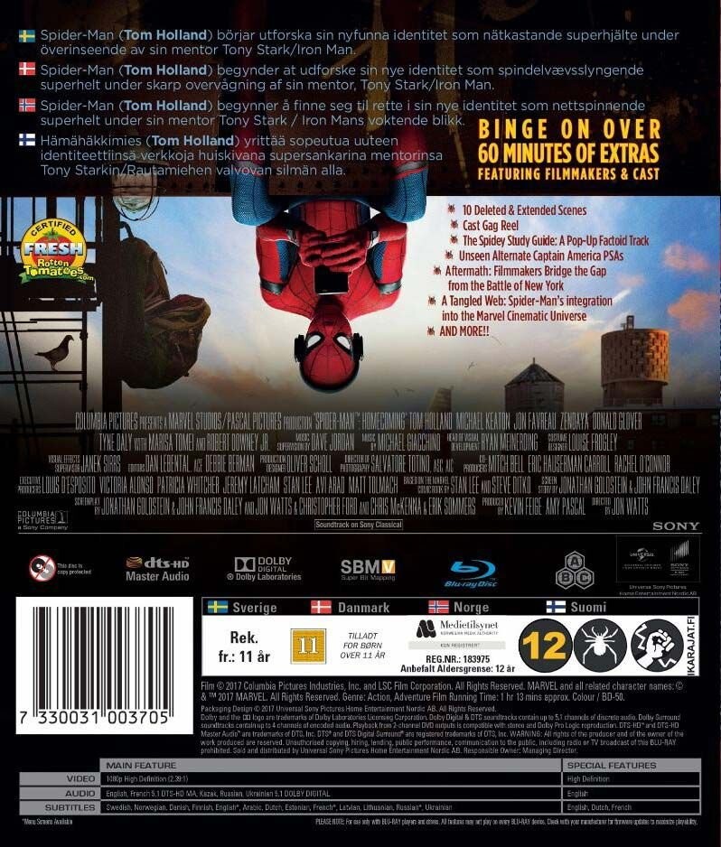 Spider-Man: Homecoming - Blu-Ray