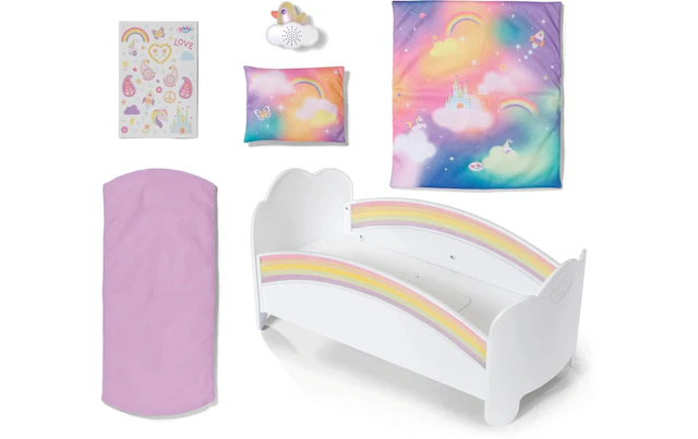 Baby Born Puppenhausmöbel »Regenbogen Bett«