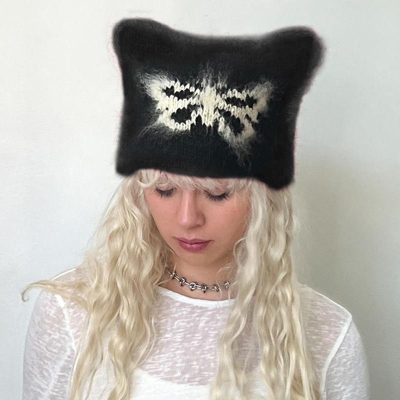 Cincine - Star Jacquard Oor Accent Beanie