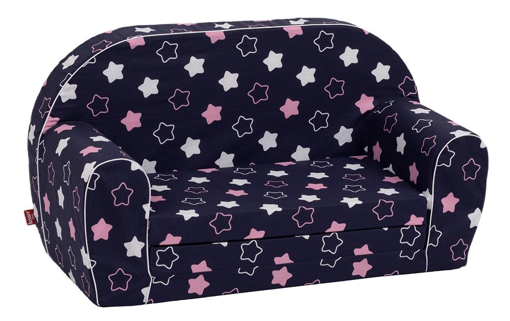 Kindersofa «Star blue pink»Ausklappbares Kindersofa