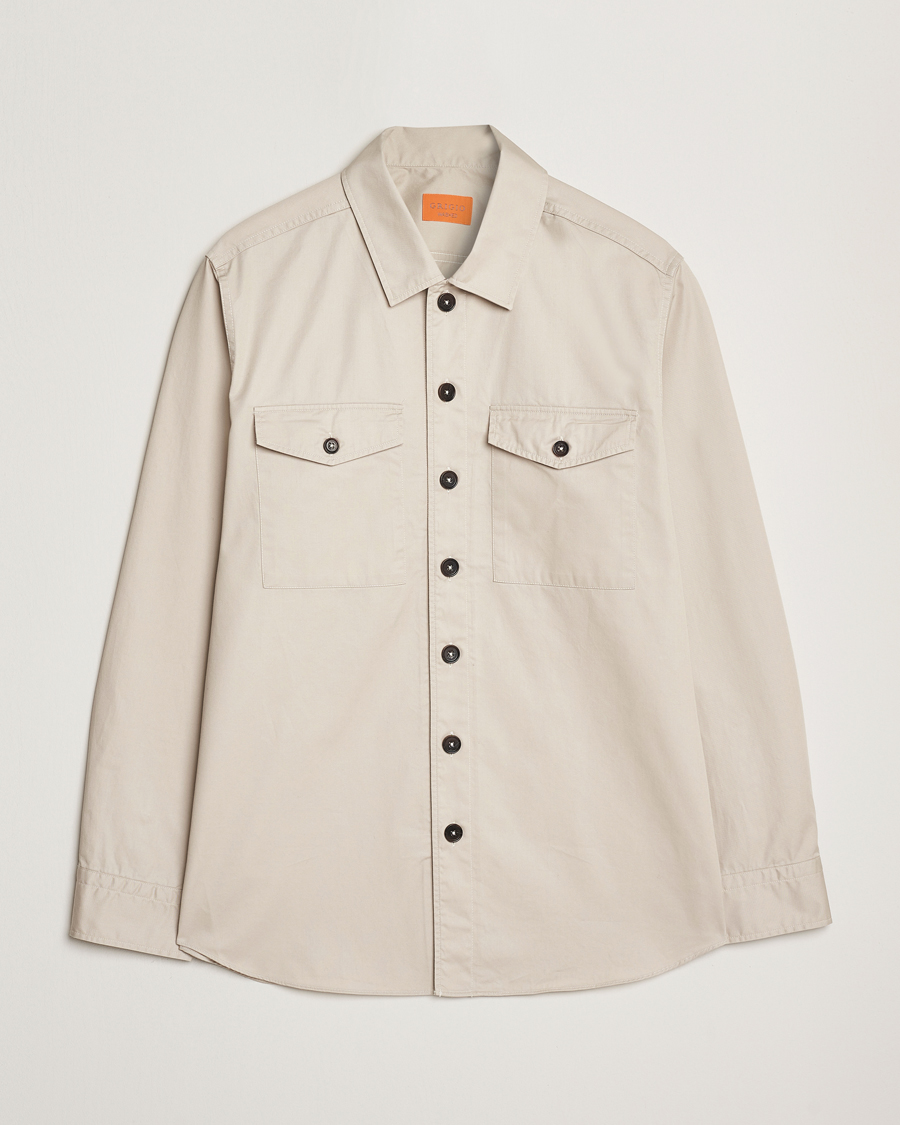 Grigio Cotton Overshirt Beige